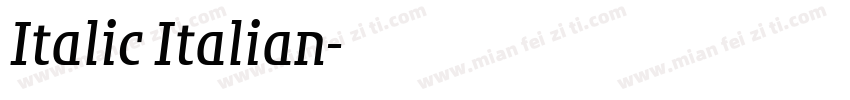 Italic Italian字体转换